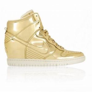 Nike sky hi Liquid gold